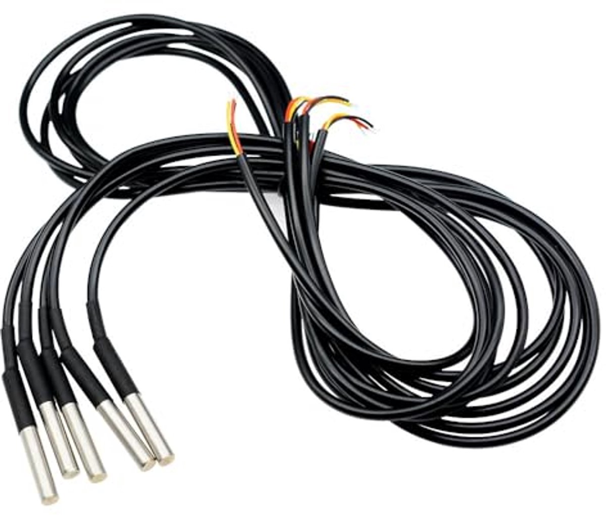 Temperatursensor met 5m Waterdichte Kabel - Digitaal Temperatuurmeetapparaat voor Arduino en Raspberry Pi