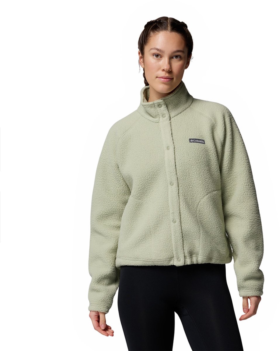 Columbia Jasper Ridge™ Pebbled Snap Fleece Met Volledige Rits Groen XL Vrouw