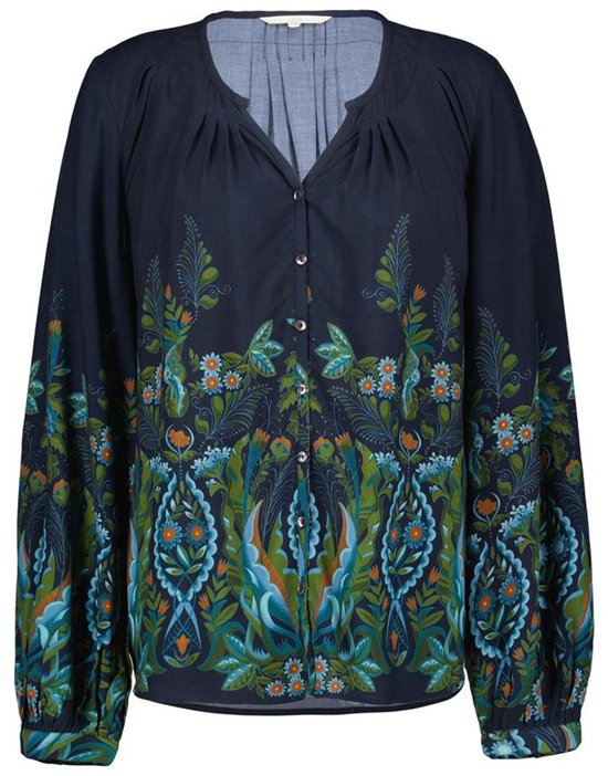 DIDI Dames Blouse Air Blue Pintura print maat 46