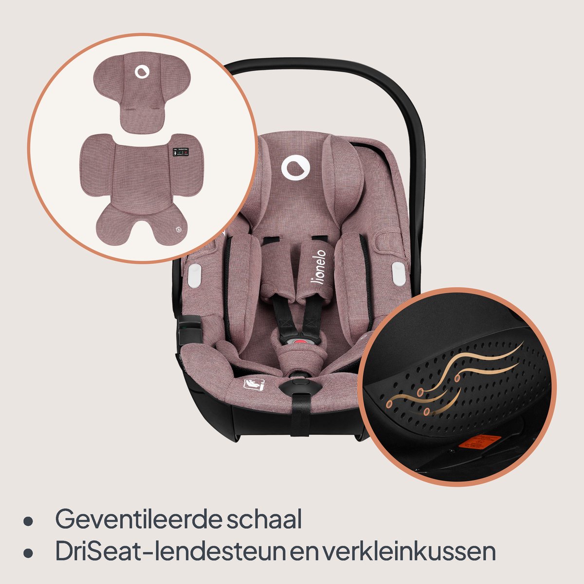 Lionelo Moxie i-Size Baby Autostoeltje & Draagstoel 40-87 cm thumbnail 4