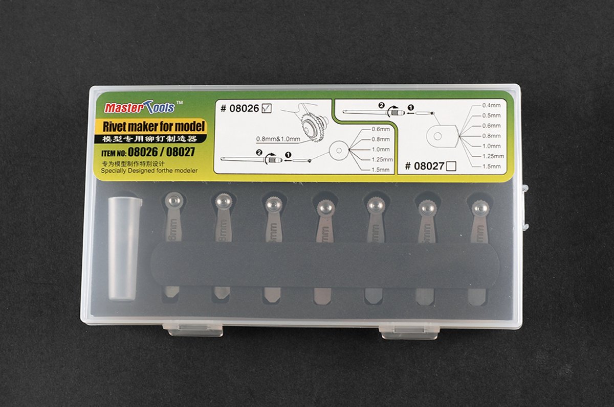 Master Tools Hobbybasisvoorwerp - 08026 Rivet Maker voor Modelbouw - Set #1 Gereedschap