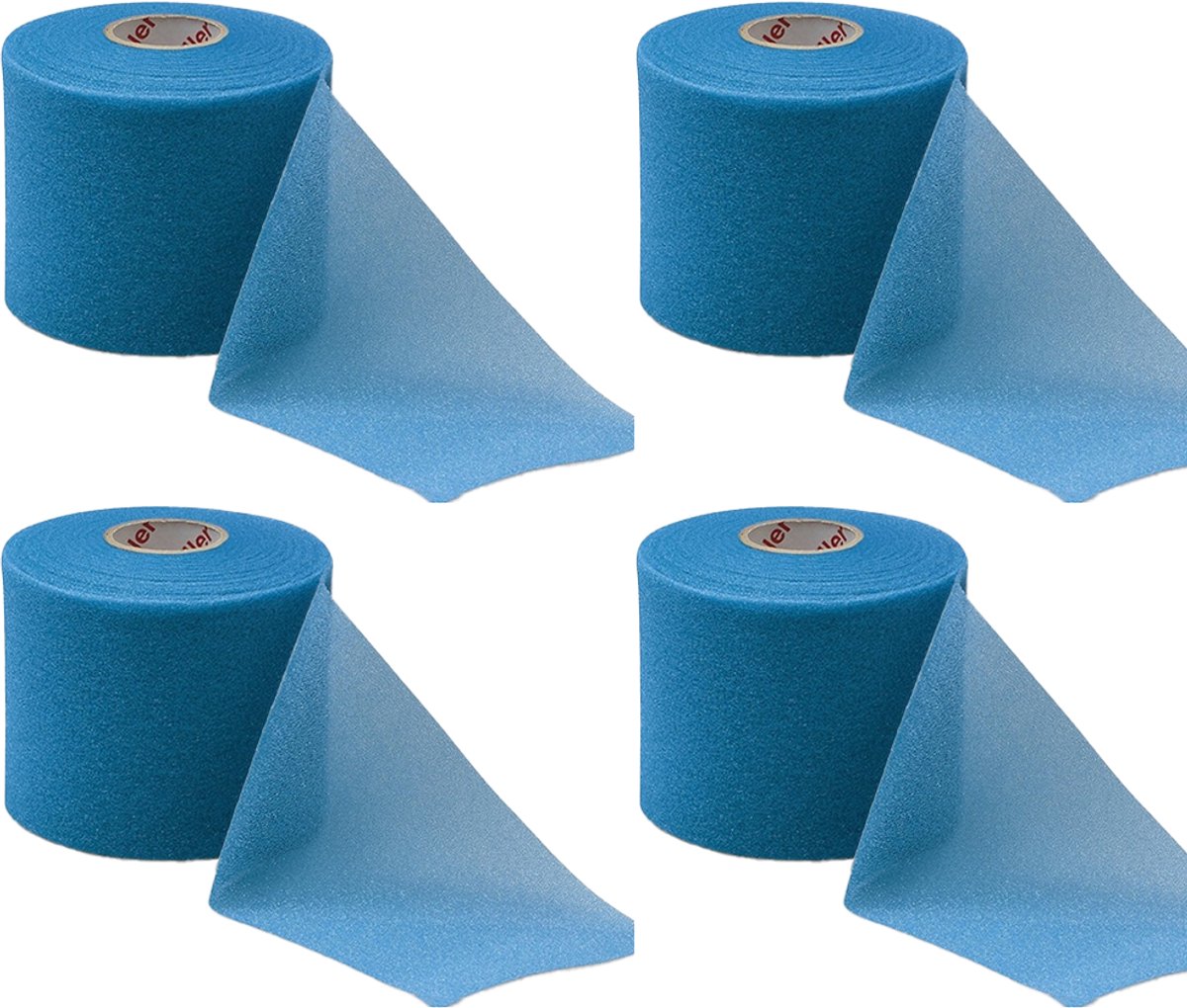 Mueller Underwrap Tape - Voetbal Sokken Tape - Scheenbeschermers tape - Blauw - 4 stuks