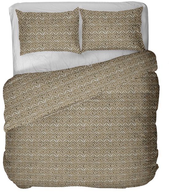 Kayori Yra Dekbedovertrek Flanel - 240x200-220 +2 slopen - Superzacht & Isolerend - Lits-jumeaux - Goud van Kayori — afbeelding 4