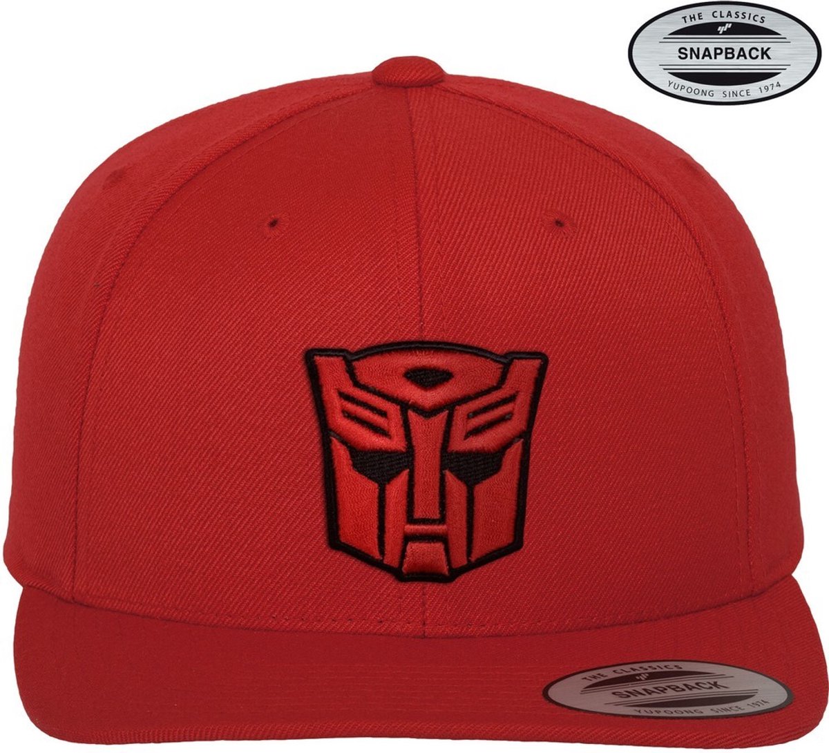 Transformers Autobots 3D Patch Baseball Flexfit Cap Red-S/M