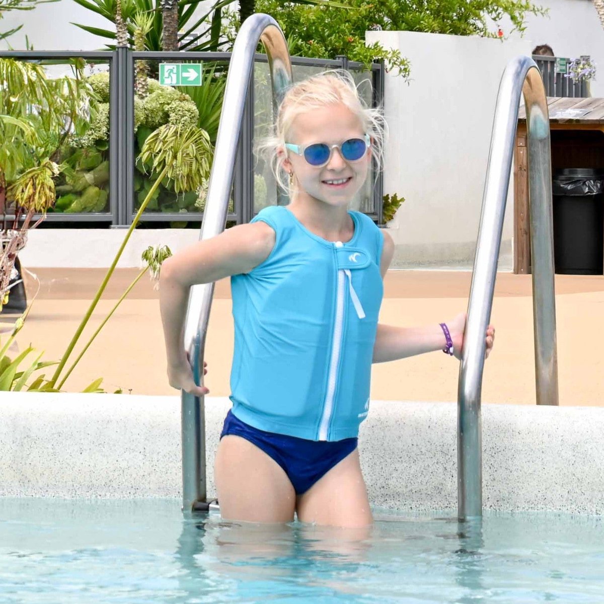 Watrflag swim suit Marseille Kids Turquoise - zwemvest / drijfvest voor kinderen — afbeelding 6