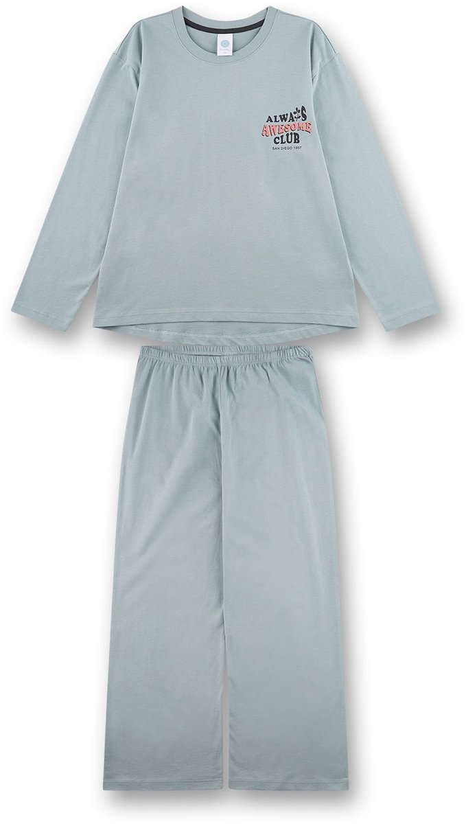 Sanetta Pyjama Pyjama long uni 140 Lichtgroen