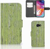 Geschikt voor Samsung Galaxy A70 Smartphonehoesje Green Wood