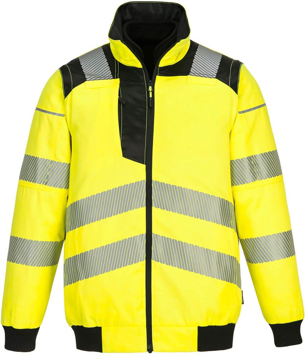 Portwest PW3 Hi-Vis 3-in-1 Pilotjack PW302 Zwart