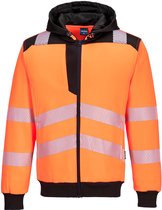 Portwest Hi-Vis Zipsweater Met Capuchon En Rits Maat Medium Orange 1 277547