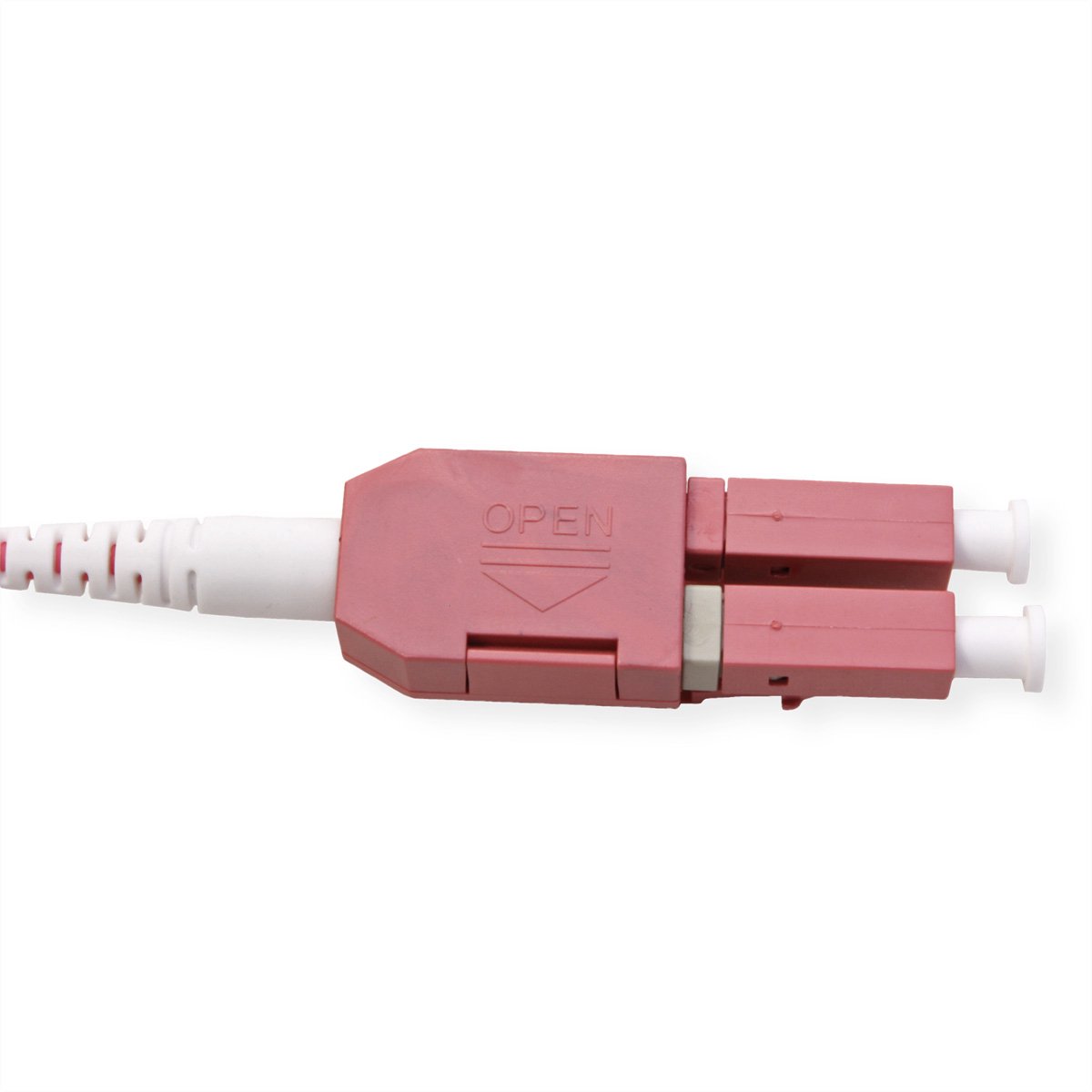 ROLINE glasvezelkabel duplex 50/125µm OM4, LC/LC , UNIBOOT, violet, 1 m