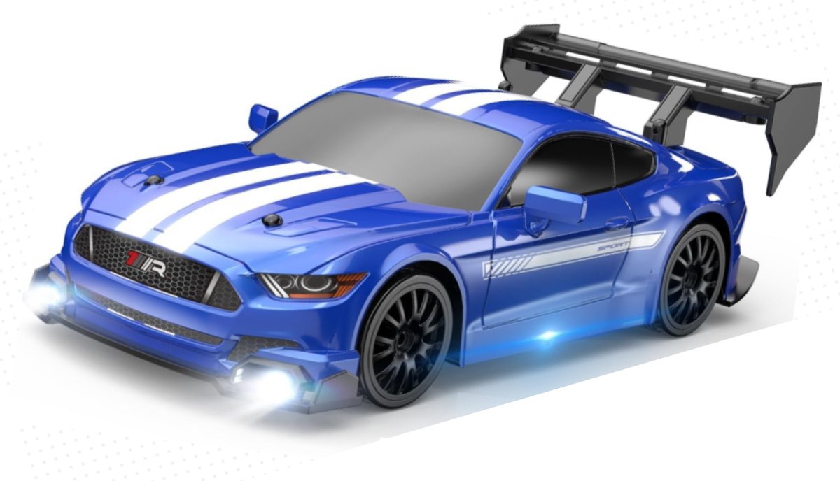 PolkaHome RC Drift Auto 1:24 – Afstandsbestuurbare RC Auto – 4WD – 2 Accu’s – 20 km/h — afbeelding 12
