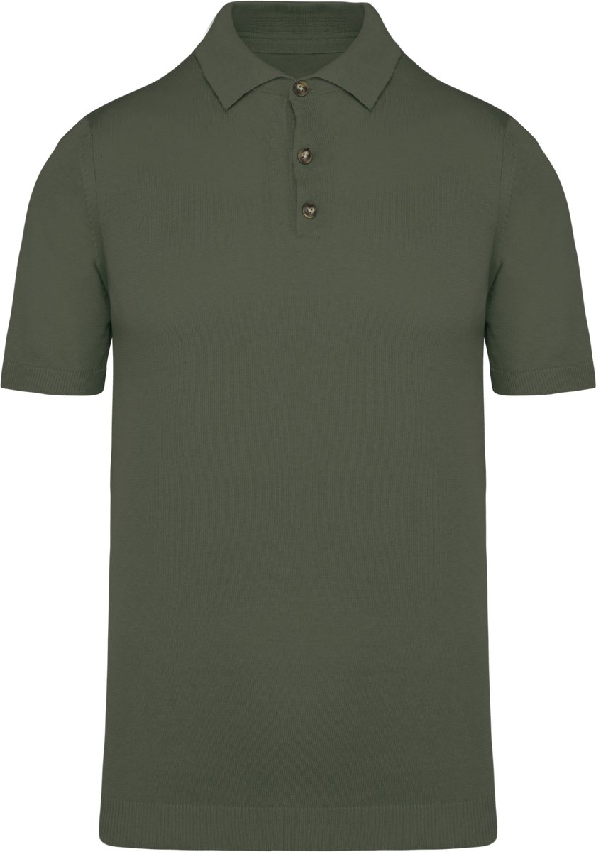 Spasso Ecologische tricot herenpolo SP203 - Organic khaki - L