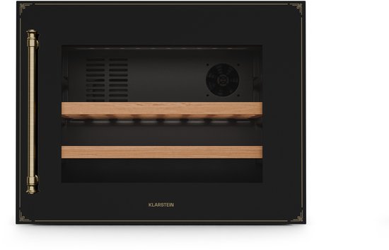 Klarstein Vinsider Victoria 28 Weinkühlschrank – 28 Flaschen, 1 Zone, 5–20°C, Touch Bedienung, LED, Vibrations & UV Schutz, leise, einbaufertig, schwarz – geschikt voor thuisfitness en sportschoolgebruik, duurzame constructie, eenvoudig te monteren,