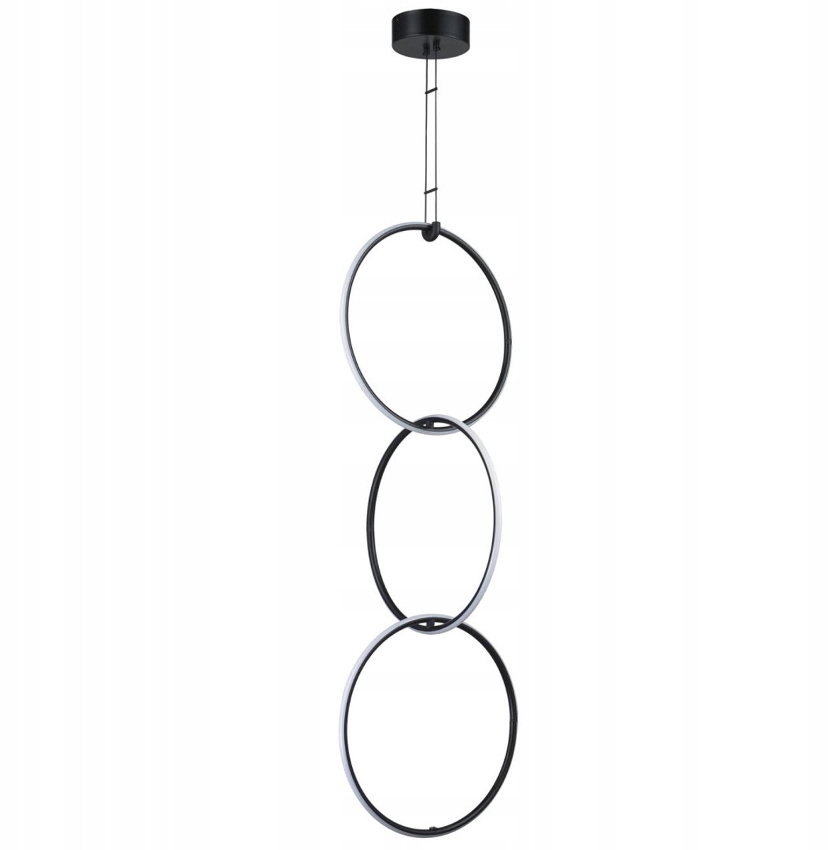 COCO Hanglamp Zwart 40cm - Moderne LED Ring Lamp