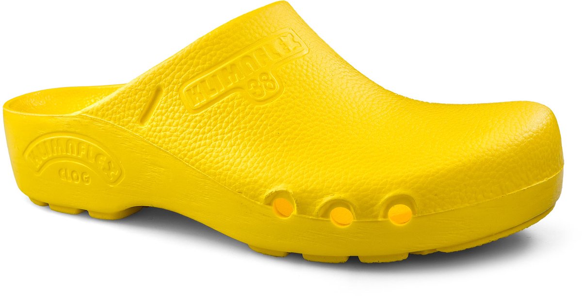 Klimaflex Medische Klompen - Medische schoenen - Zorg Schoenen - PU antislip zool - Clogs - Geel