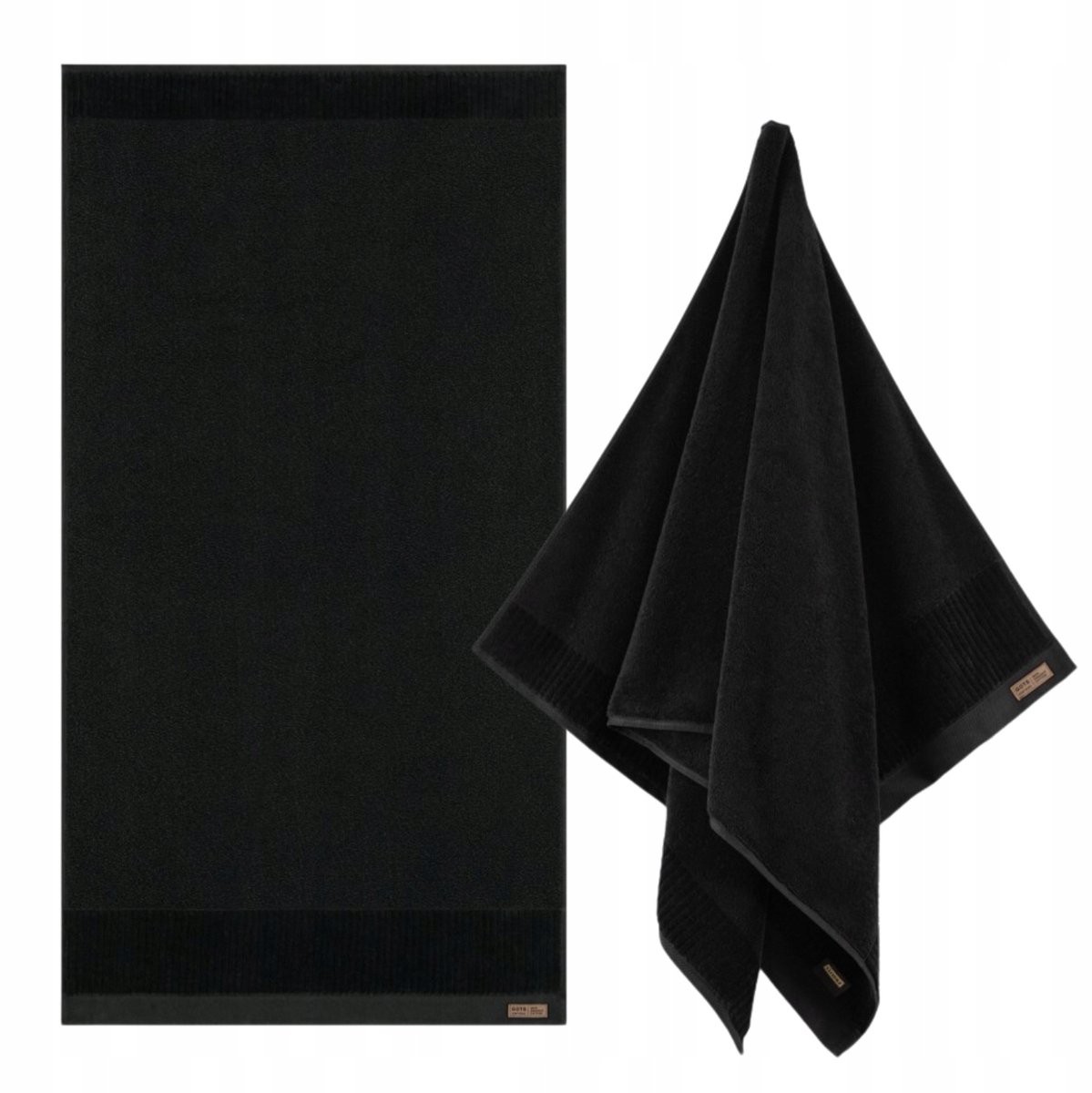 Zwoltex Porto Handdoek Zwart 30x50cm - 600g/m² Biologisch Katoen