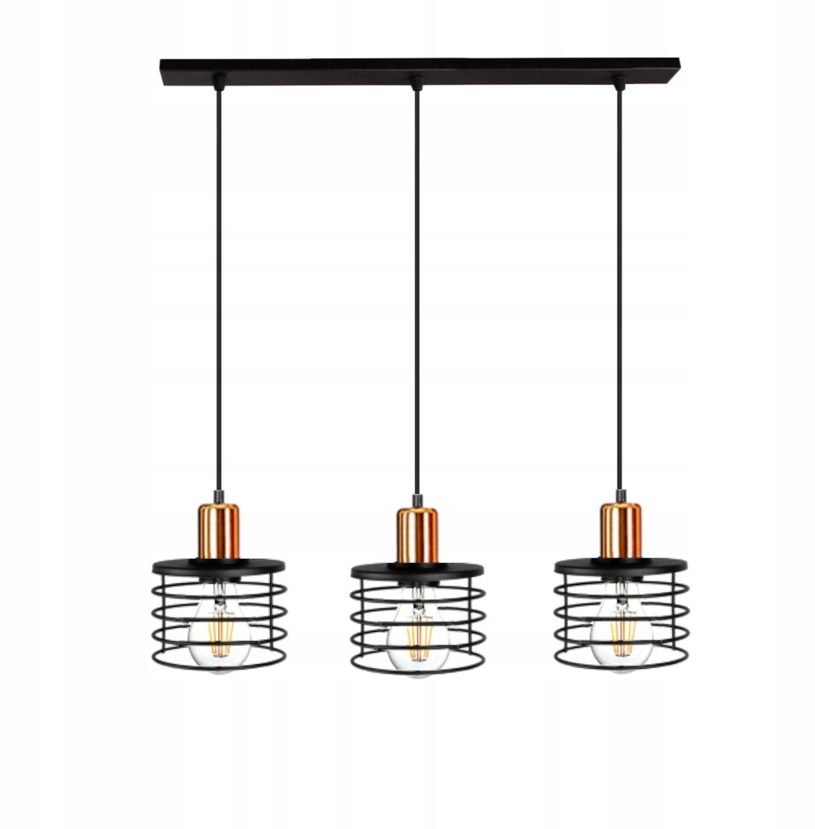 Moderne hanglamp VIKI 60-12 LED - Zwart metaal, E27