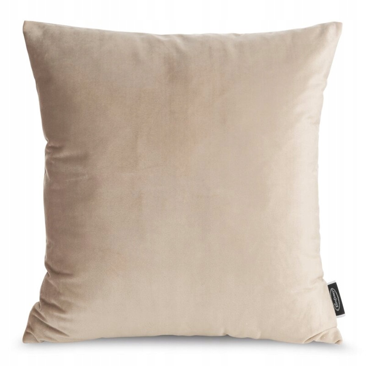 Madie2 Velours Kussenhoes 45x45cm - Donkerbeige