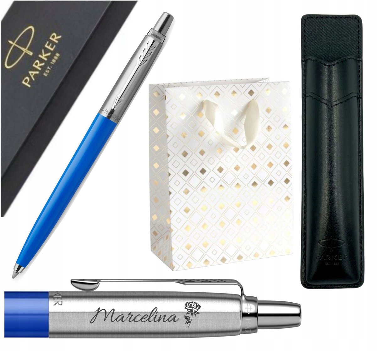 Parker Jotter Originals Blauwe Vulpen met gepersonaliseerde gravure