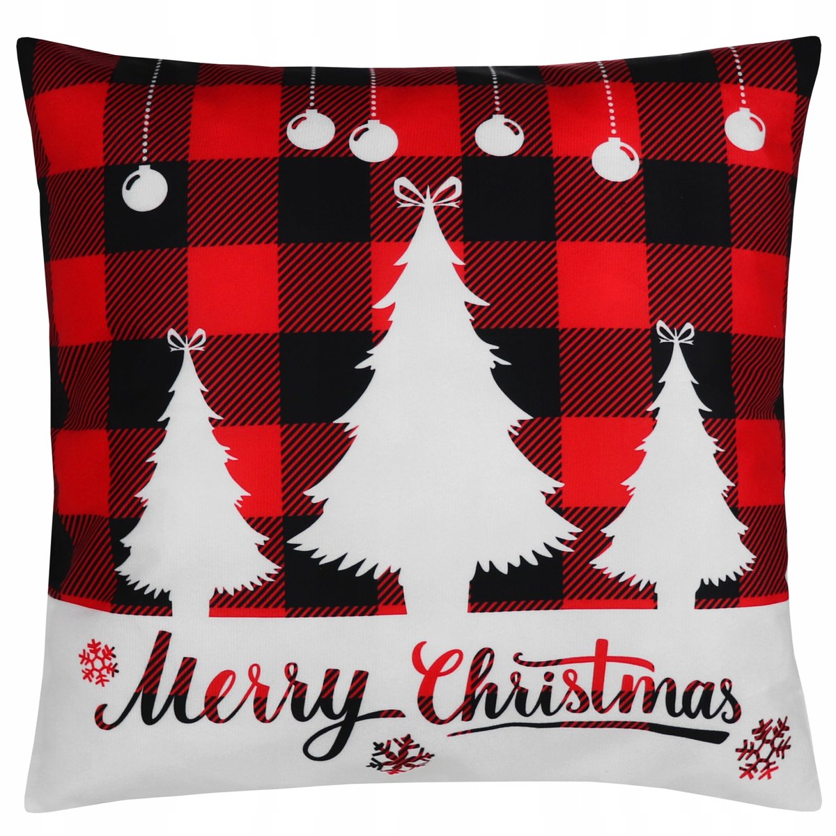 Kerst Kussenhoes 45x45cm - Vrolijke Kerstdecoratie