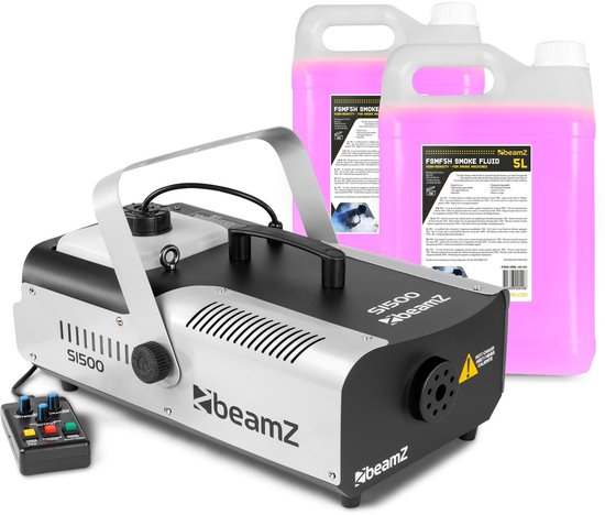 BeamZ S1500 rookmachine met 10 liter rookvloeistof - Met ...