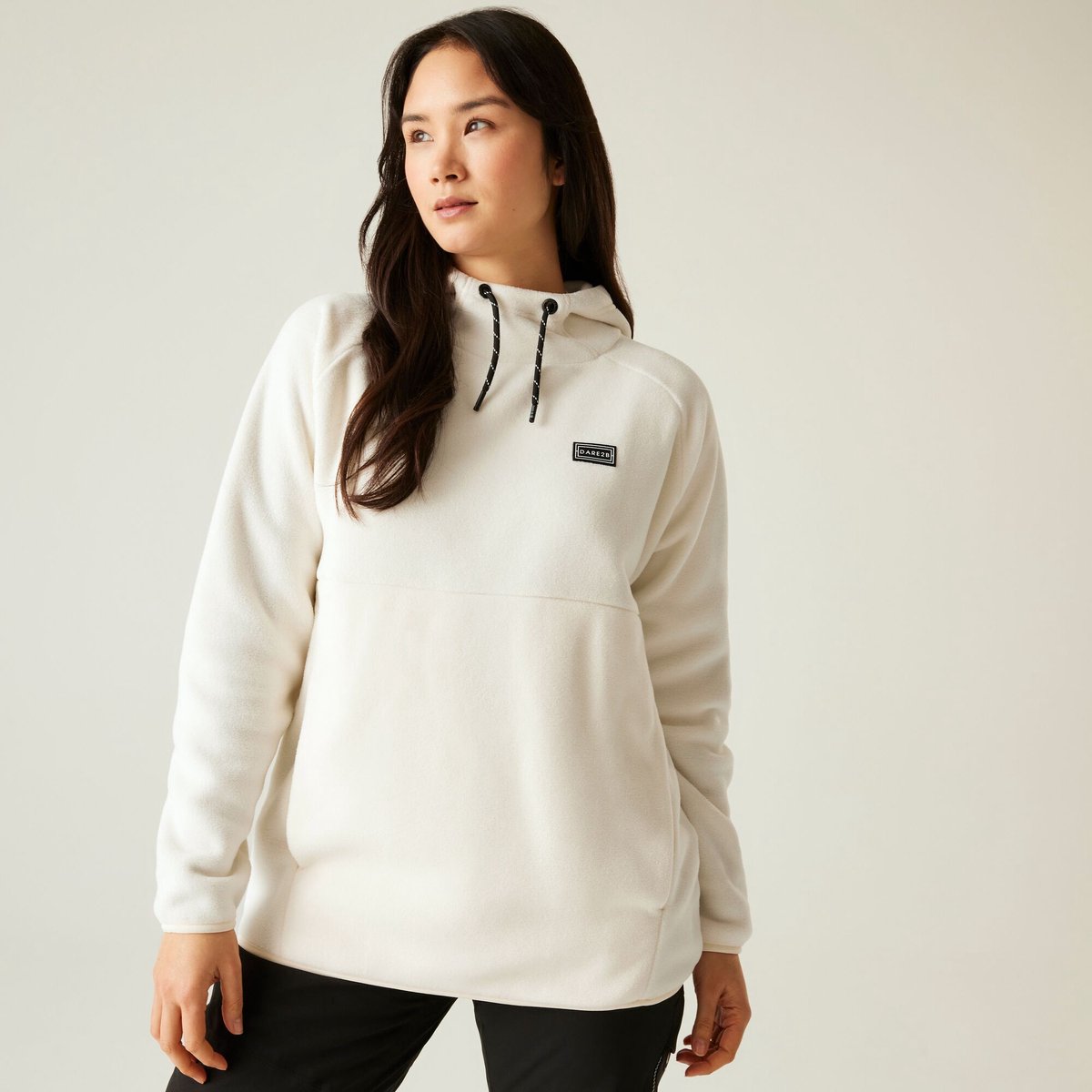 Snowburst casual actieve fleecetrui met capuchon voor dames