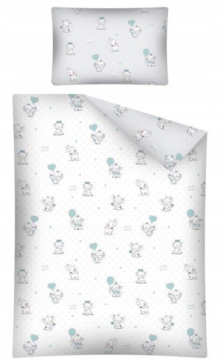 Babyslaapset: 3-delig beddengoed met bumper, 90x120cm