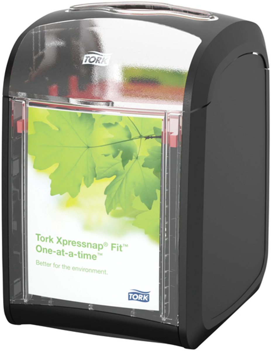Servetdispenser tork n14 signature line zwart | 4 stuks