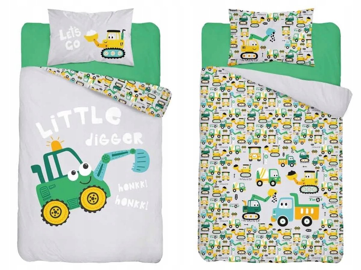 Bamboe Kinderbedikant Hoes 100x135cm 2-delig Groen
