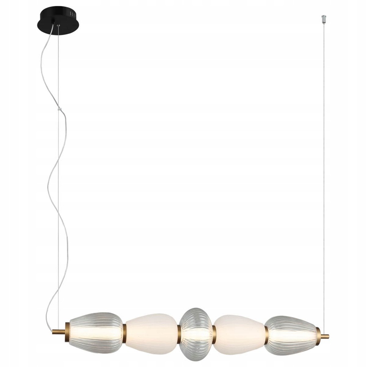 Italux GASTEL LED hanglamp goud decoratief boven tafel 84cm