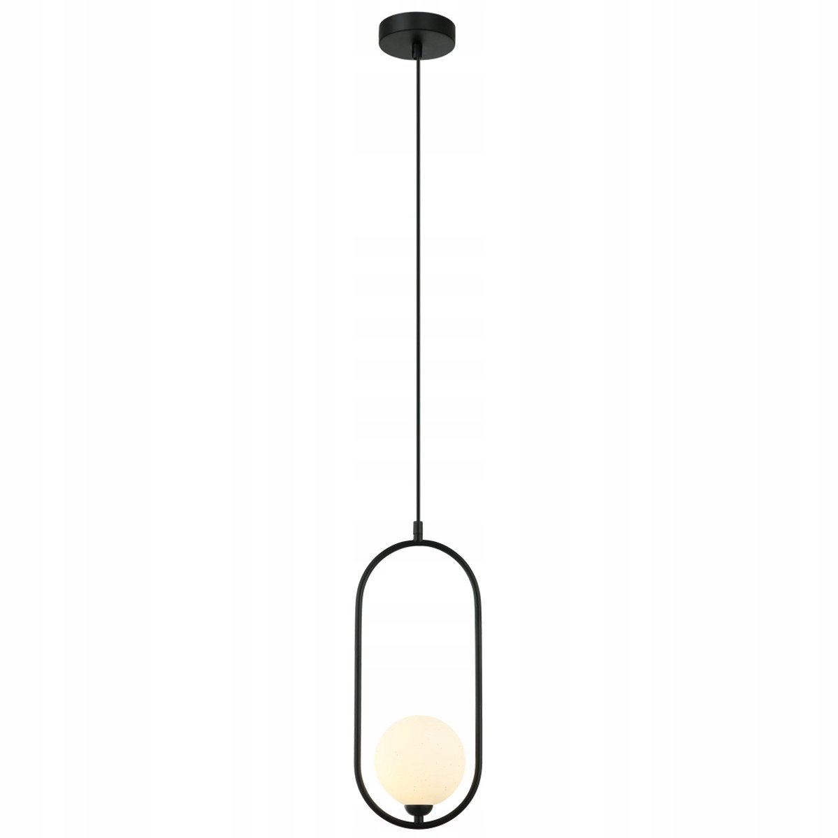 Italux Lupus Hanglamp Zwart/Wit Bol - Stijlvolle Verlichting voor uw Woonkamer