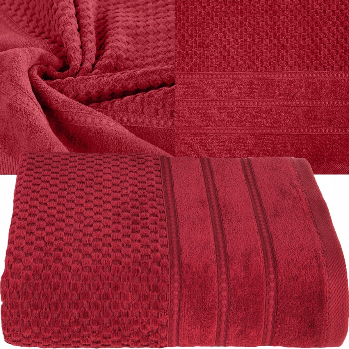 Luxe Katoenen Badhanddoek 70x140 cm - 500 GSM - Rood