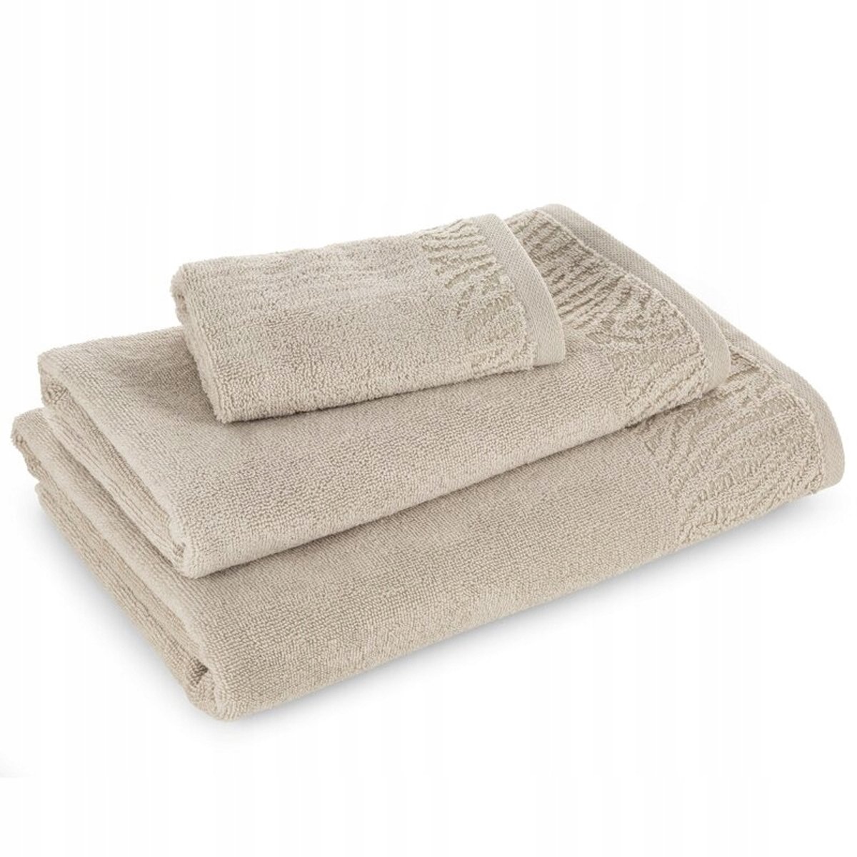 Margo 02 Beige Badhanddoek 50x90 cm - 100% Katoen