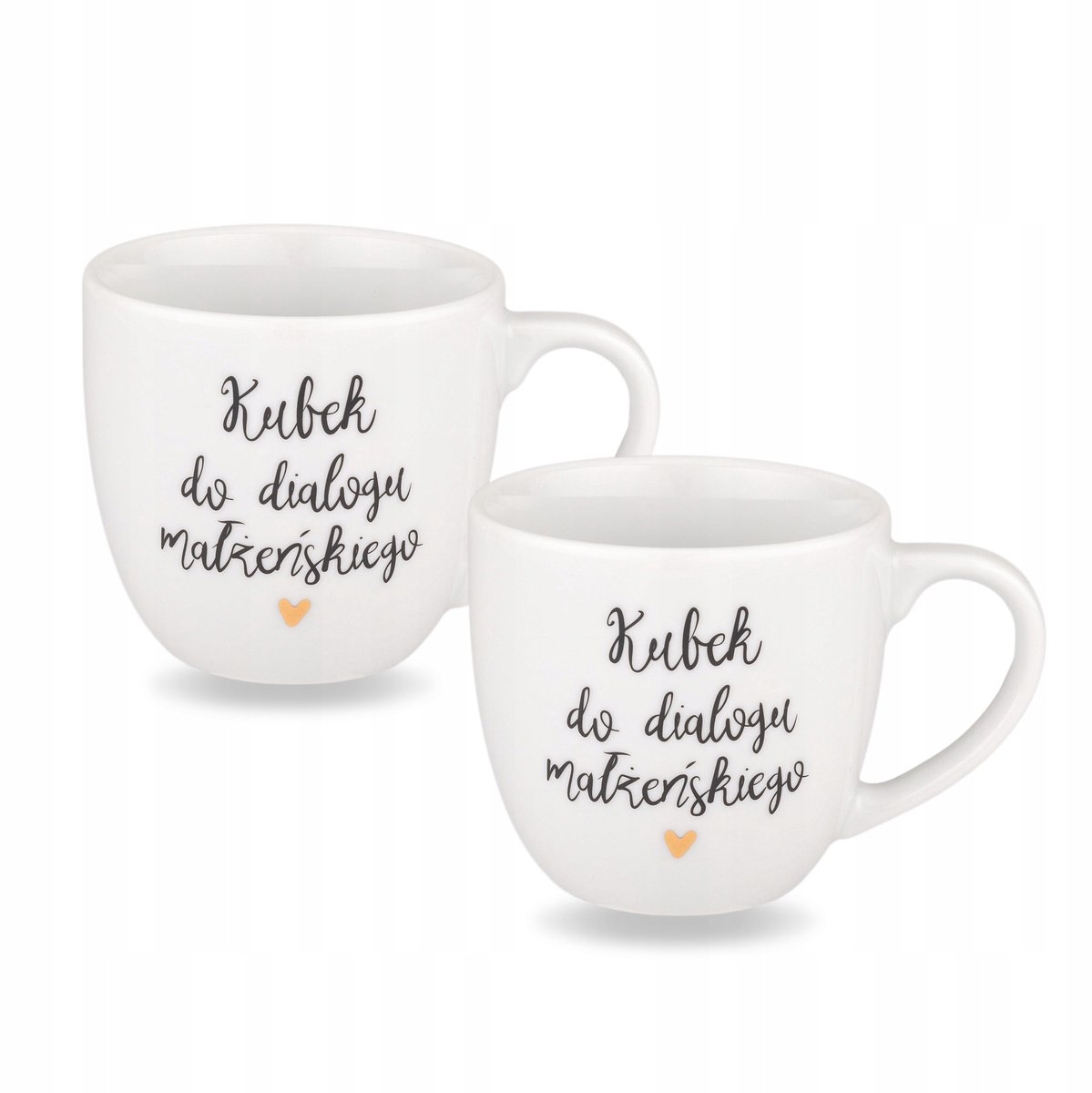 Set van 2 GOUDEN HART Mokken 300ml - Bruidspaar