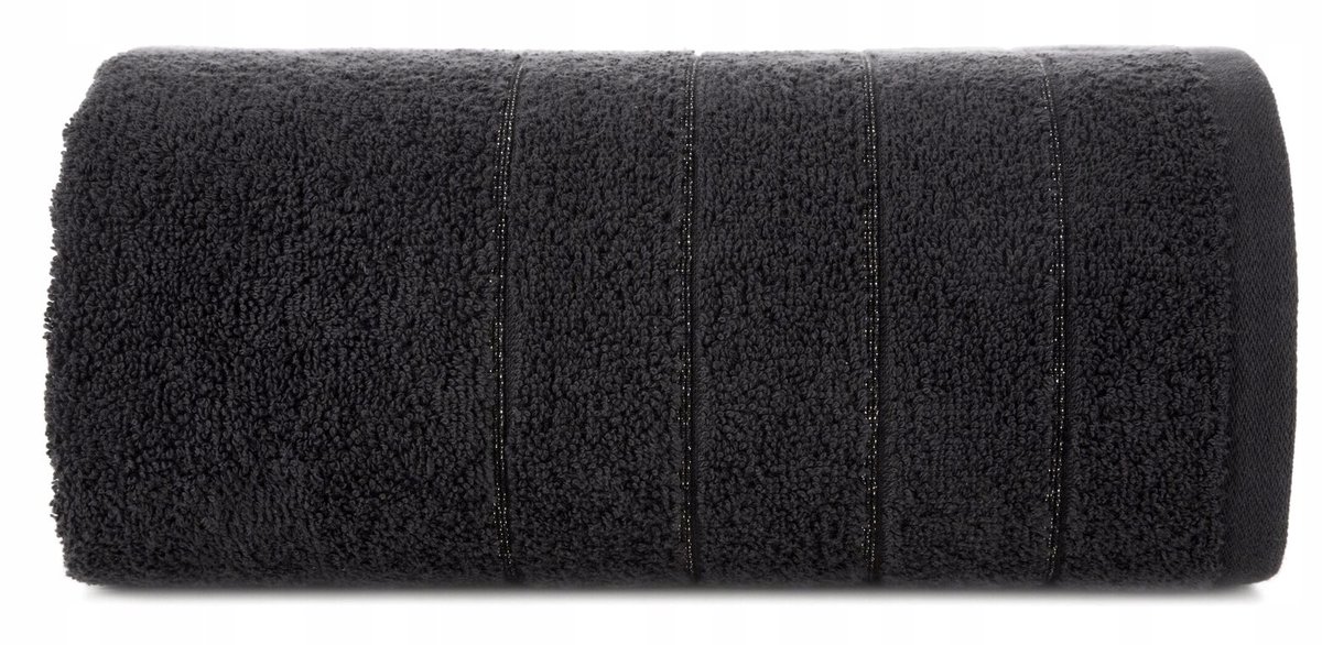Luxe Zwarte Badhanddoek Dali 70x140 cm - 100% Katoen