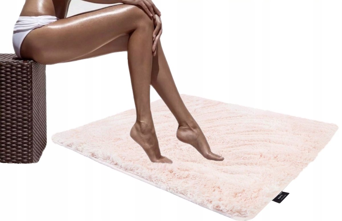 Pluche Antislip Badmat 50x70 cm - Zacht & Veilig