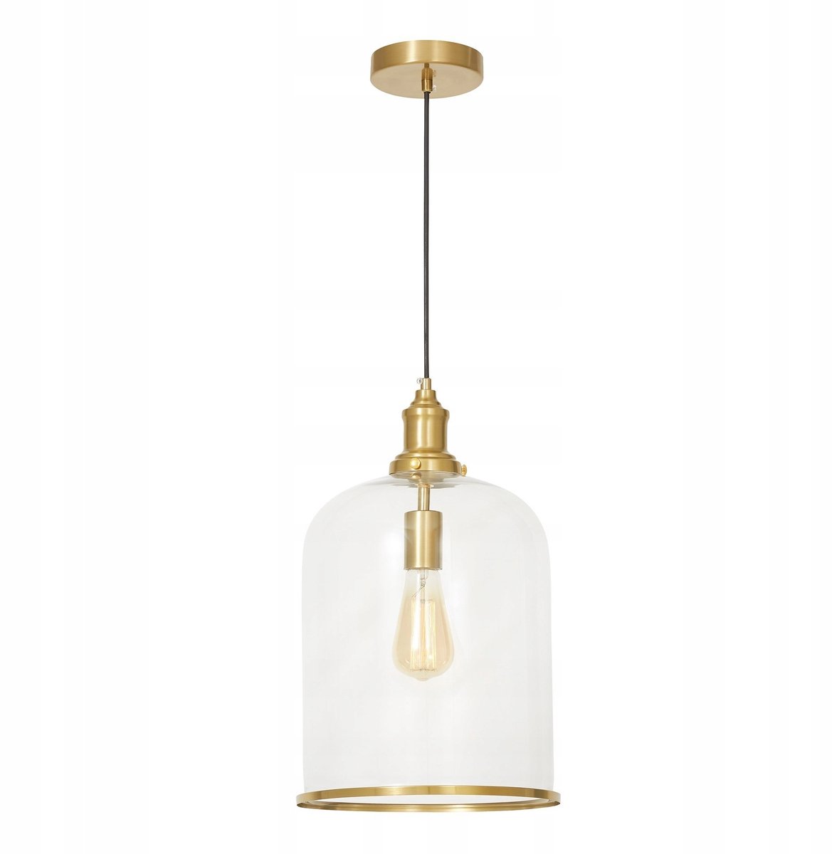 Lumina Deco Sarini Hanglamp - Glas & Messing, E27, 40W