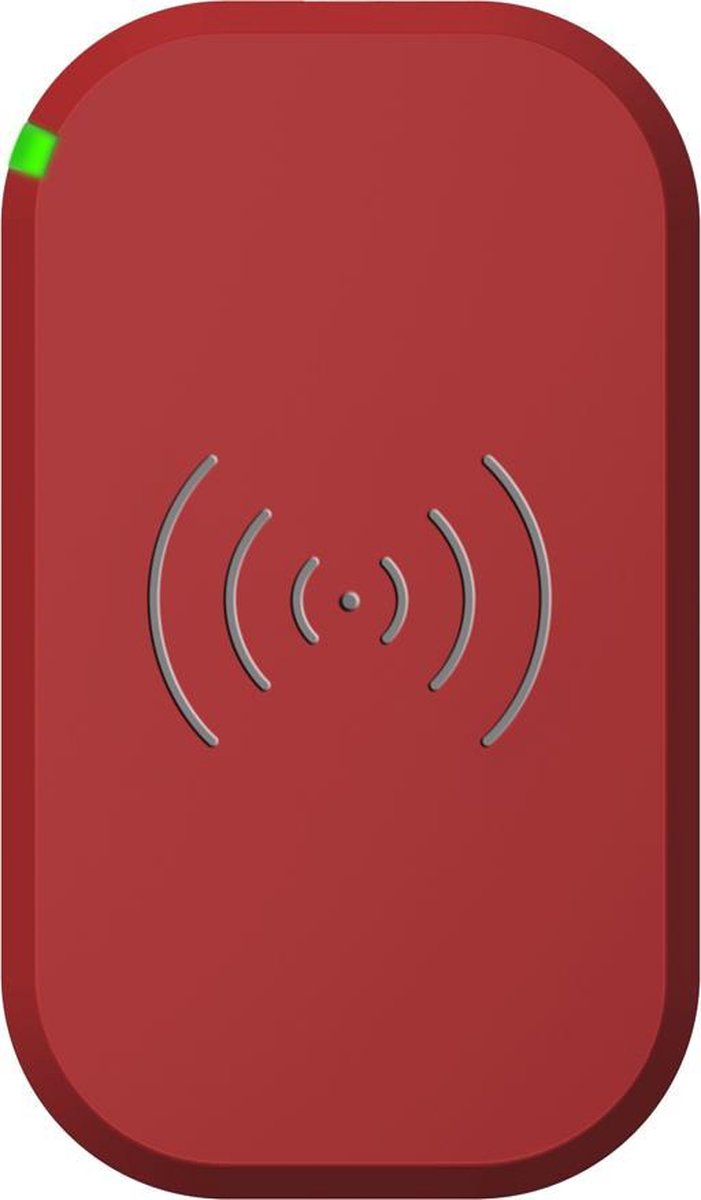 Draadloze Qi Smartphone oplader met 3 coils - 10W - Rood