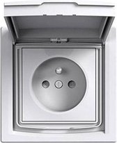 SCHNEIDER ELECTRIC Insteekbare aardcontact met ge�ntegreerd inbouw IP44 ventiel Asfora 16 A