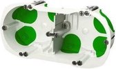 SCHNEIDER ELECTRIC Dubbele kast met waterdicht systeem � 67 mm groen