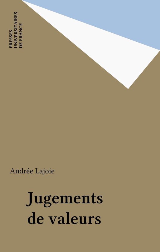 Jugements de valeurs - cover