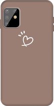 Voor Galaxy A81 / Note 10 Lite Frosted Candy-gekleurde ultradunne TPU-telefoon (kaki)