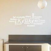 Muursticker Keuken -  Wit -  80 x 30 cm  -  keuken  nederlandse teksten  alle - Muursticker4Sale