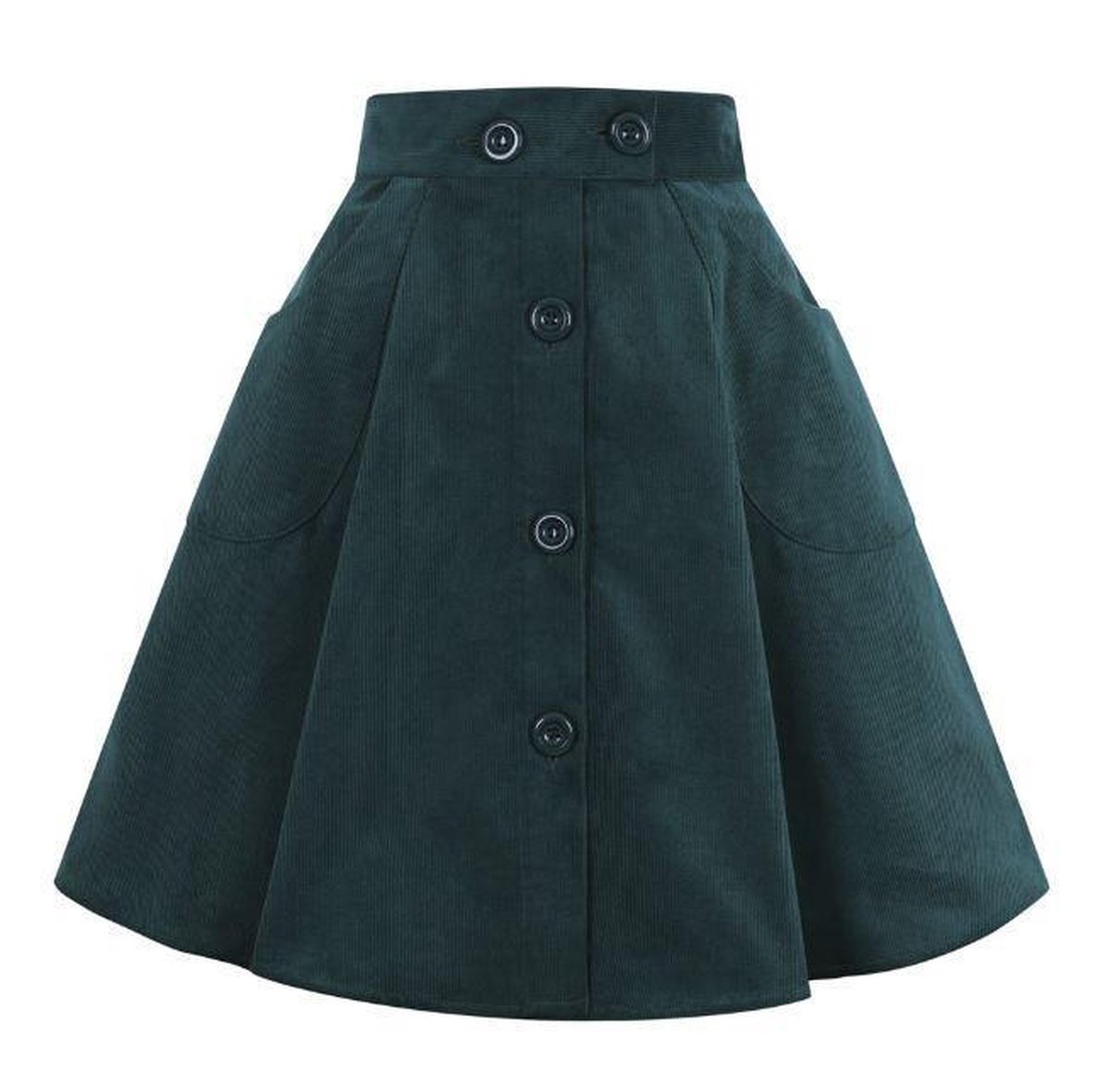 Fina Skirt Green in Swing Vintage Jaren 50 Stijl