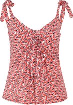 Top met strik en etnische print