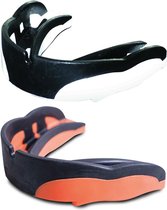 Shock Doctor Gebitsbeschermer V1.5 Senior Zwart/oranje/wit 2 Stuks