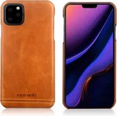 Apple iPhone 11 Pro Marron Pierre Cardin arrière Cuir véritable - Cuir véritable