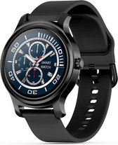 Belesy® SMART - Smartwatch Dames - Smartwatch Heren - Horloge - Stappenteller - 1.3 inch - Kleurenscherm - Full Touch - Bluetooth Bellen - Zwart - Siliconen