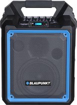 Blaupunkt MB06 - BT-luidspreker met karaoke-functie - draagbare luidspreker 500W - Zwart met blauw