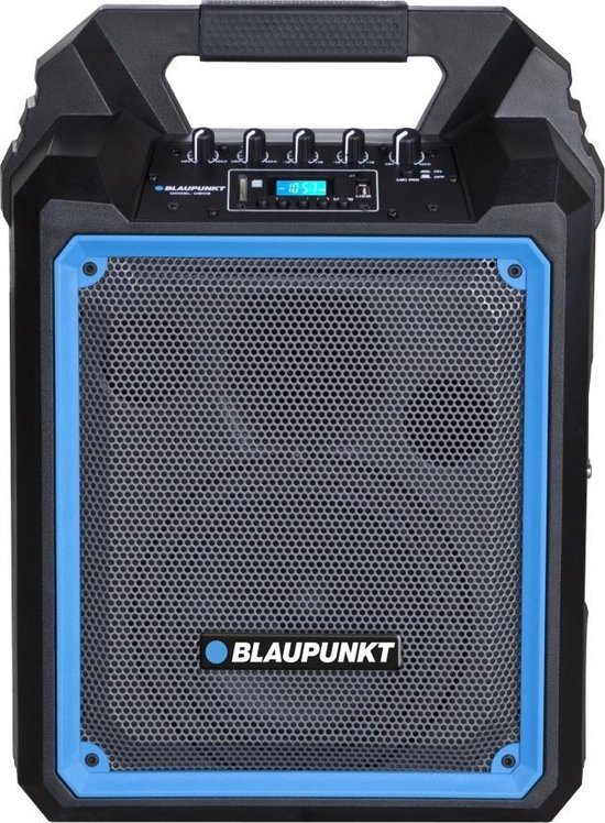 Blaupunkt MB06 Bluetooth speaker 500W draagbaar met karaoke, microfoon, USB/SD, accu 3,5 uur, AUX zwart